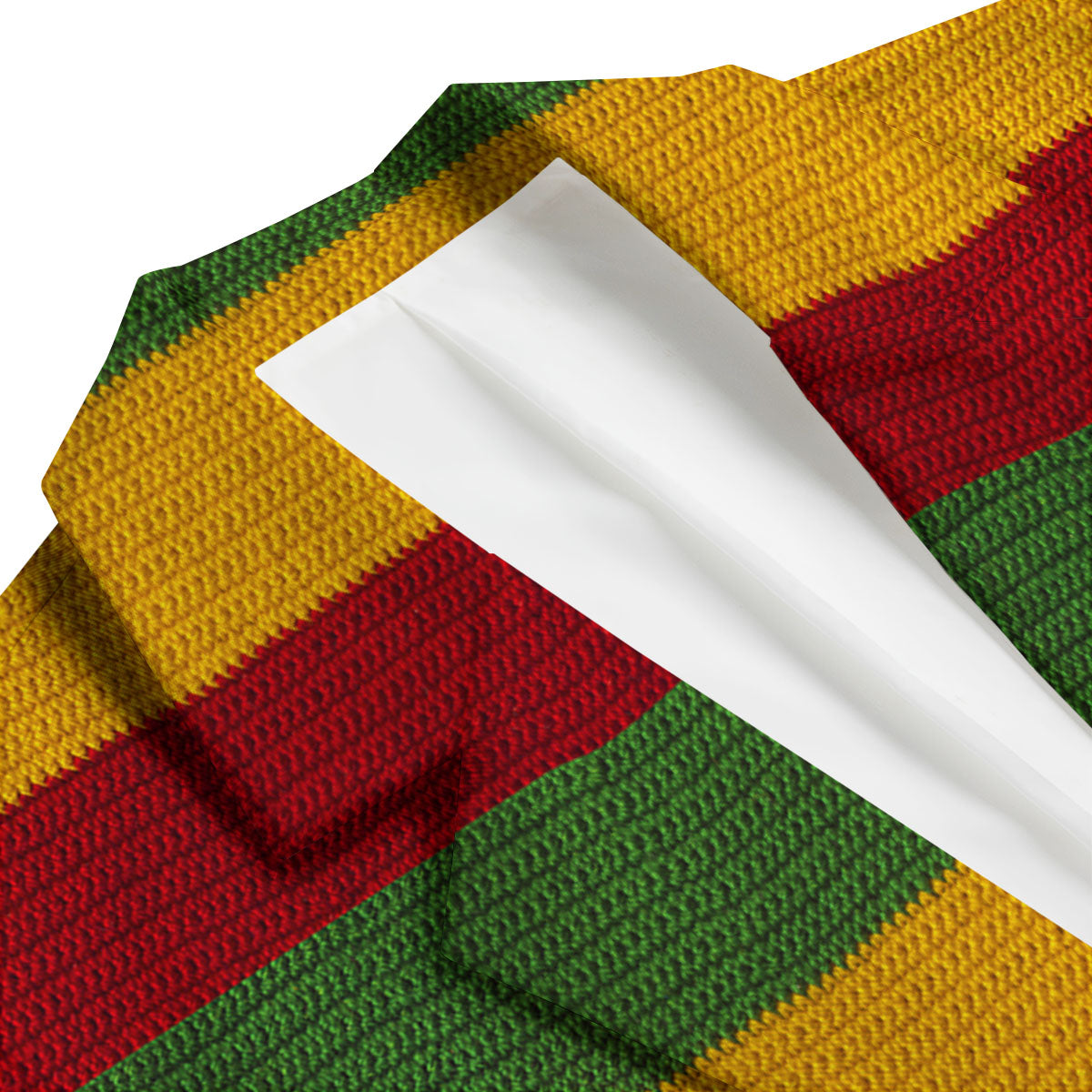 Reggae Knitted Print Pattern Men's Blazer-grizzshop