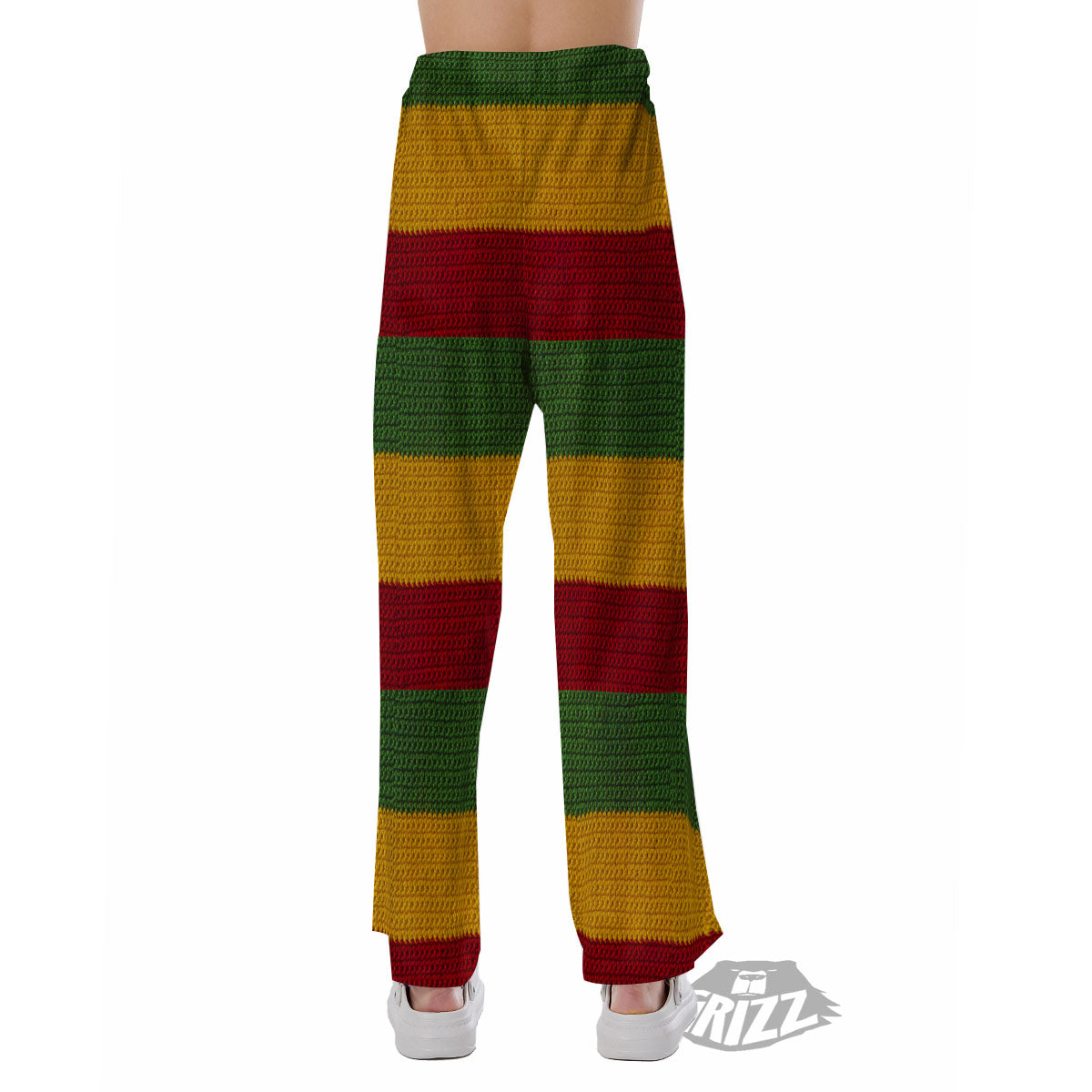 Reggae Knitted Print Pattern Pajama Pants-grizzshop