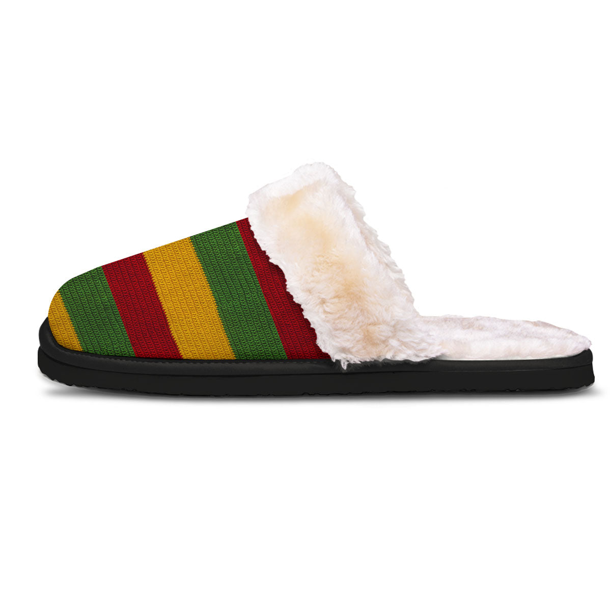 Reggae Knitted Print Pattern Slippers-grizzshop
