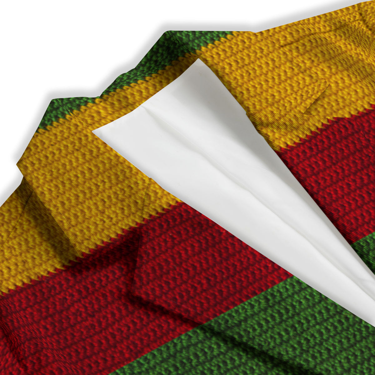 Reggae Knitted Print Pattern Women's Blazer-grizzshop