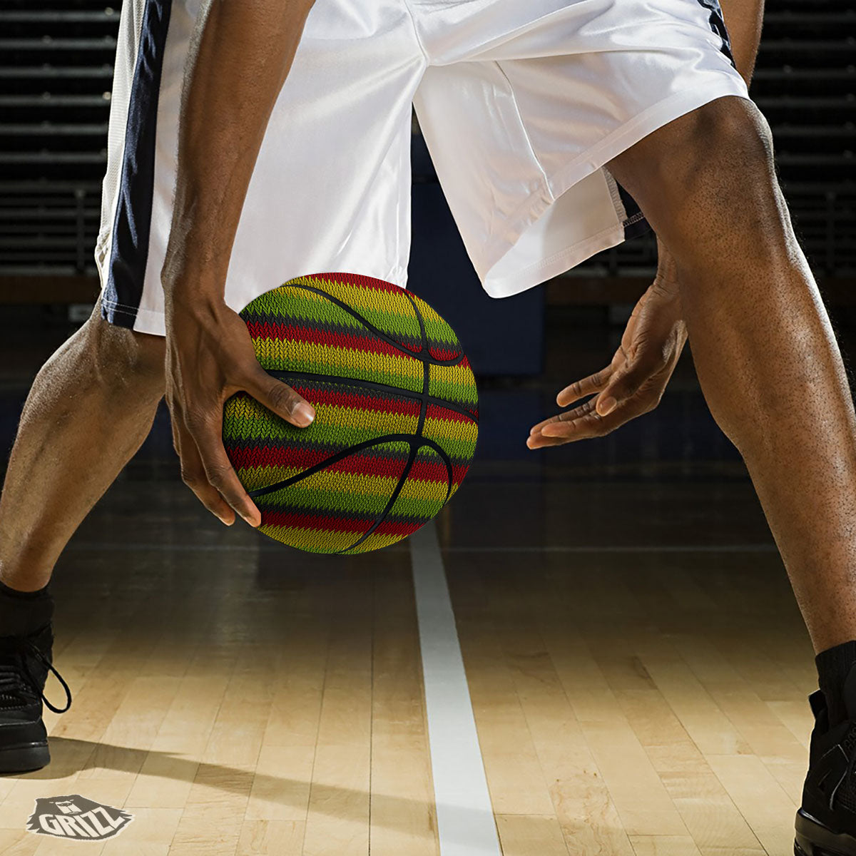 Reggae Knitted Style Print Pattern Basketball