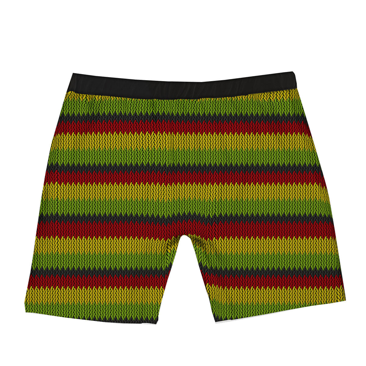 Reggae Knitted Style Print Pattern Boxer Briefs-grizzshop