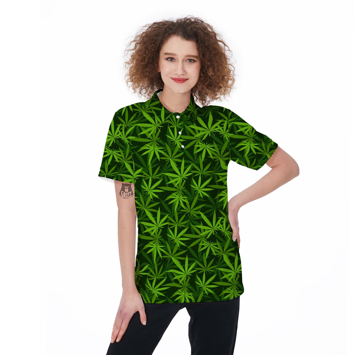 Reggae Leaf Rasta Women's Golf Shirts-grizzshop