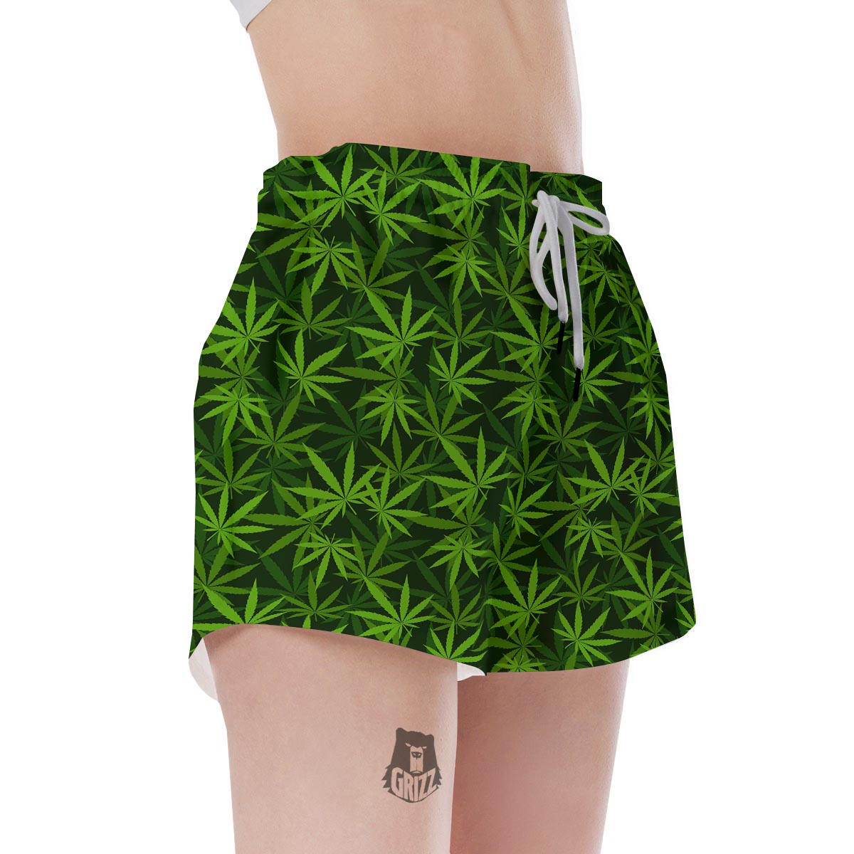 Reggae Leaf Rasta Women's Shorts-grizzshop