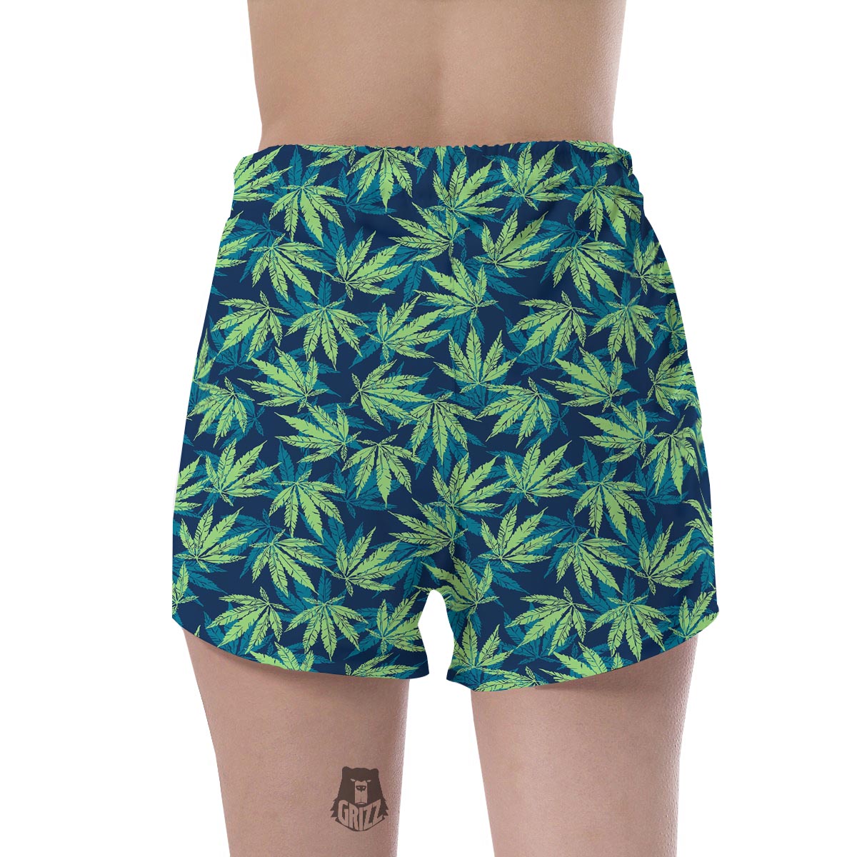 Reggae Leaf Tropical Women's Shorts-grizzshop