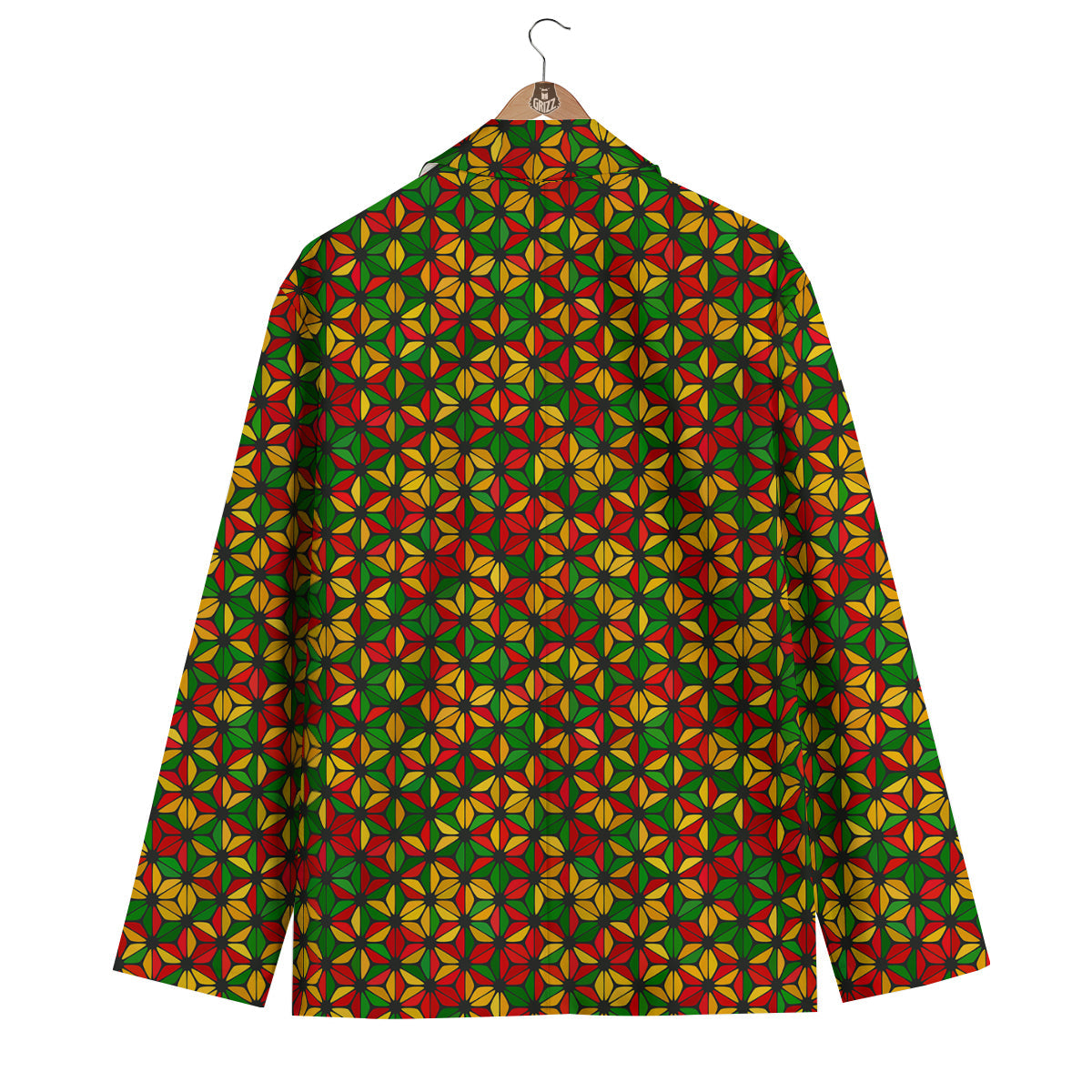 Reggae Rasta Print Pattern Men's Blazer-grizzshop