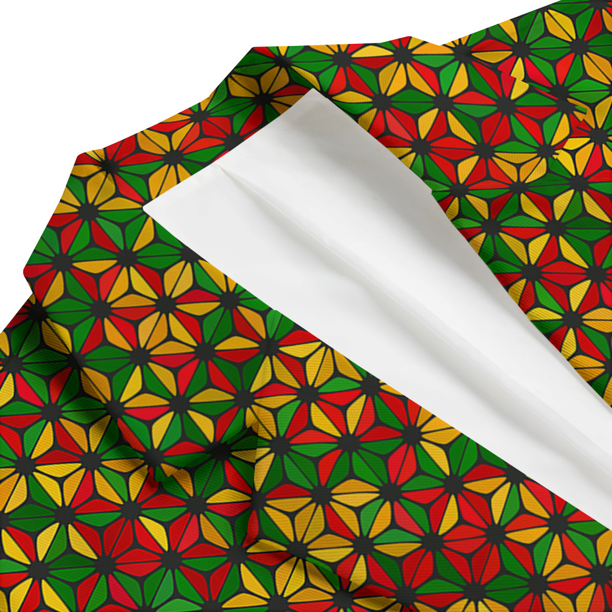 Reggae Rasta Print Pattern Men's Blazer-grizzshop