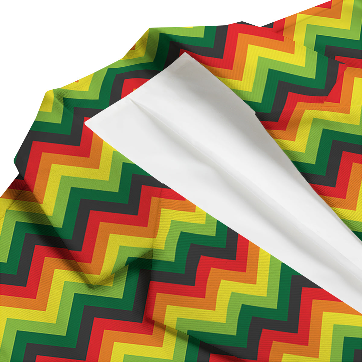 Reggae Zig Zag Print Pattern Men's Blazer-grizzshop