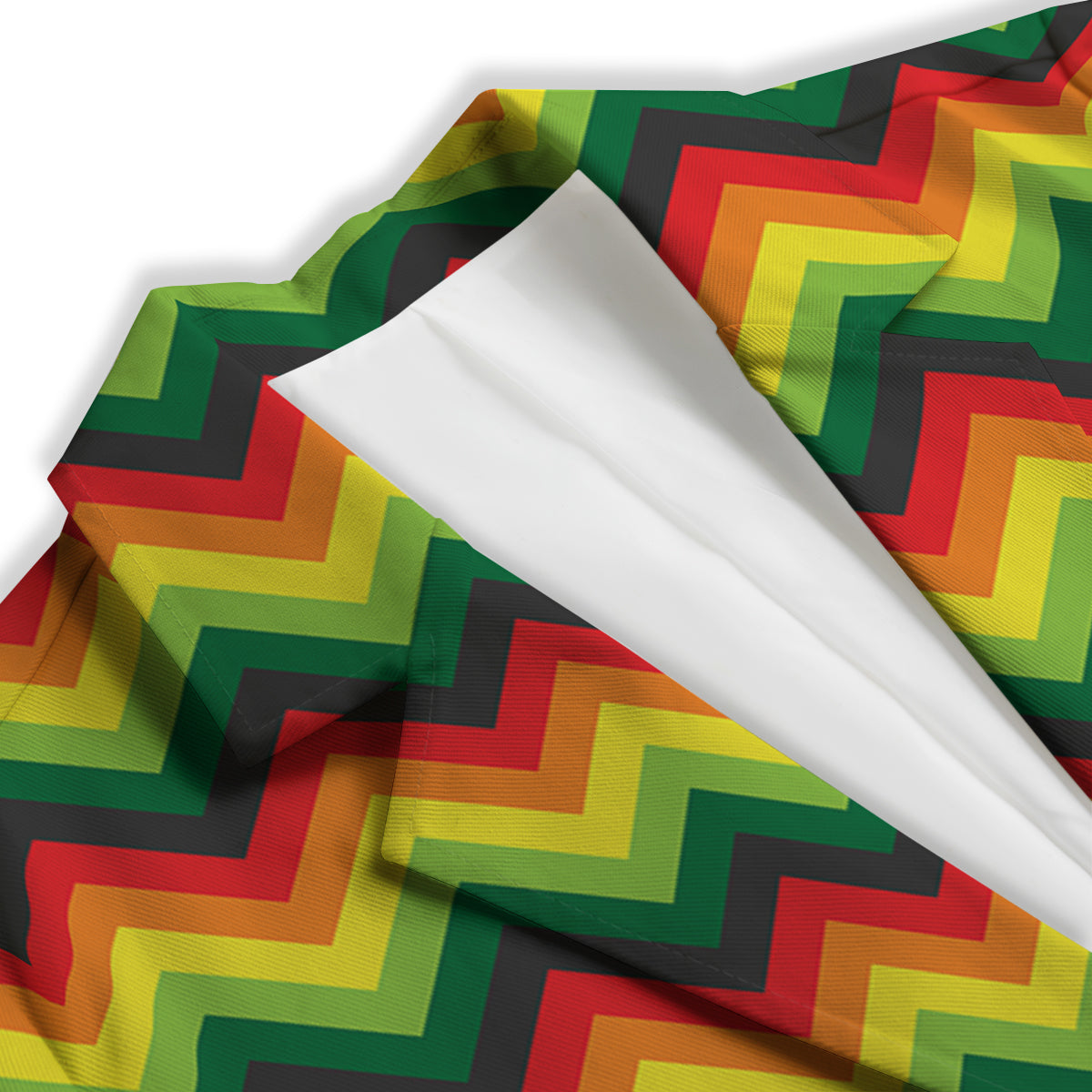 Reggae Zig Zag Print Pattern Women's Blazer-grizzshop