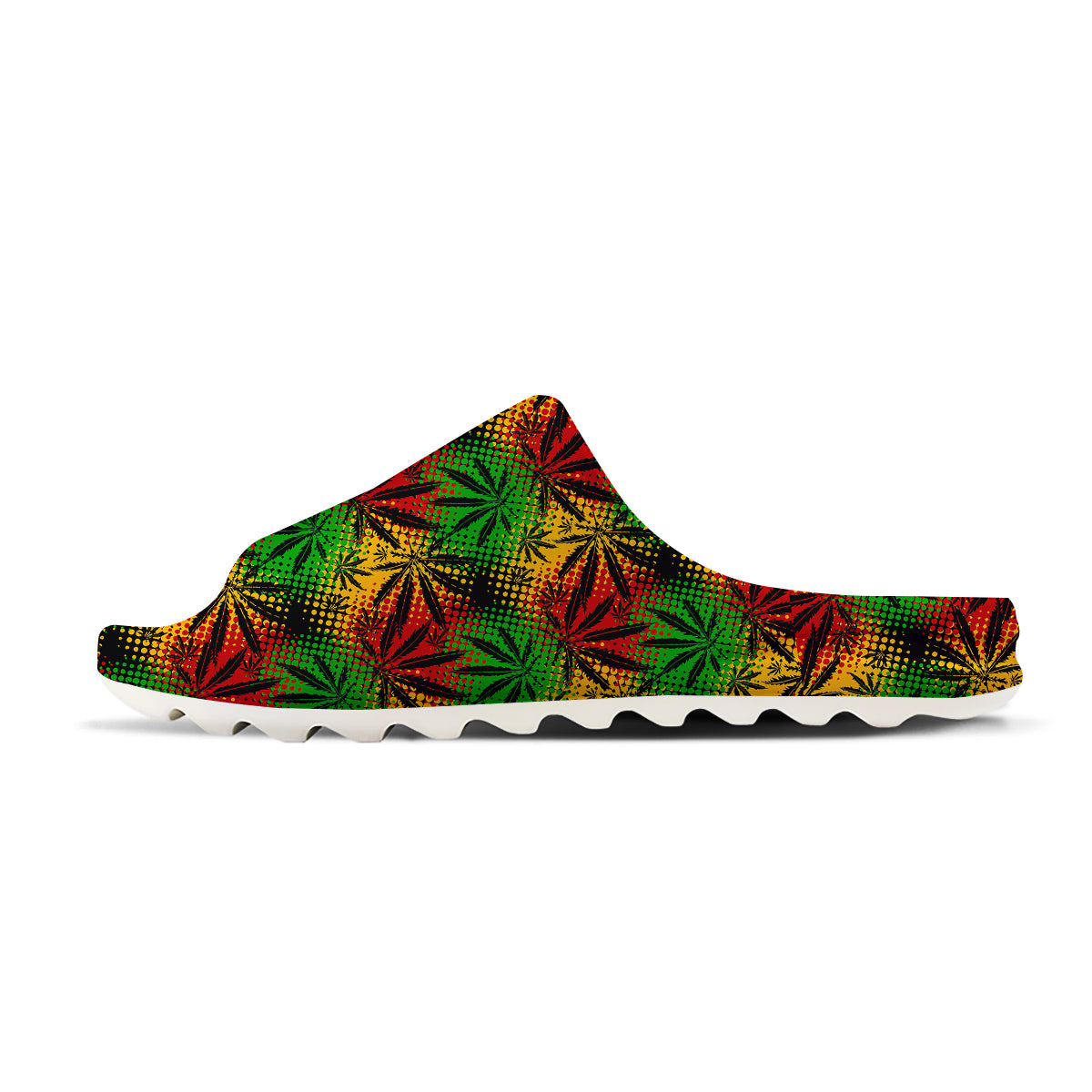 Reggae Abstract Print Pattern Sandals-grizzshop