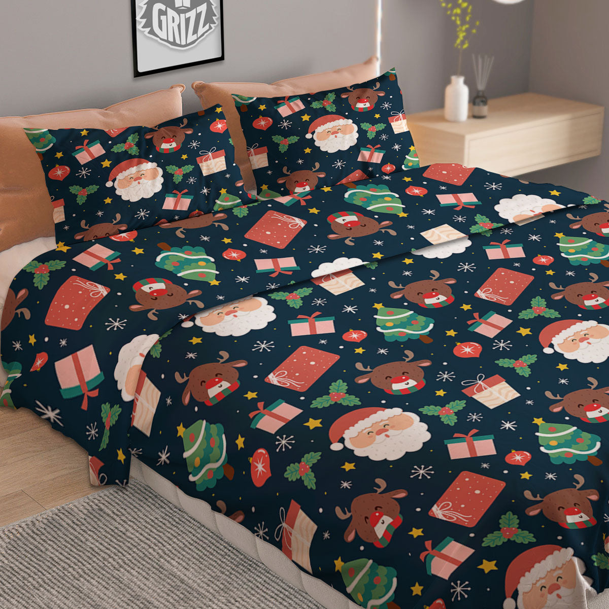 Portrait Fox Print Duvet Cover Bedding Set