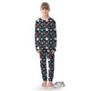 Reindeer Christmas Santa Print Pattern Kid's Pajamas-grizzshop