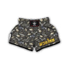 Reindeer Pattern Print Muay Thai Boxing Shorts-grizzshop