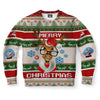 Reindeer Wearing Glasses Ugly Christmas Sweater-grizzshop