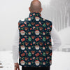 Reindeer Christmas Santa Print Pattern Down Vest