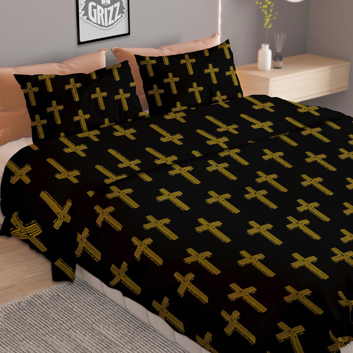 Rave Trippy Print Duvet Cover Bedding Set