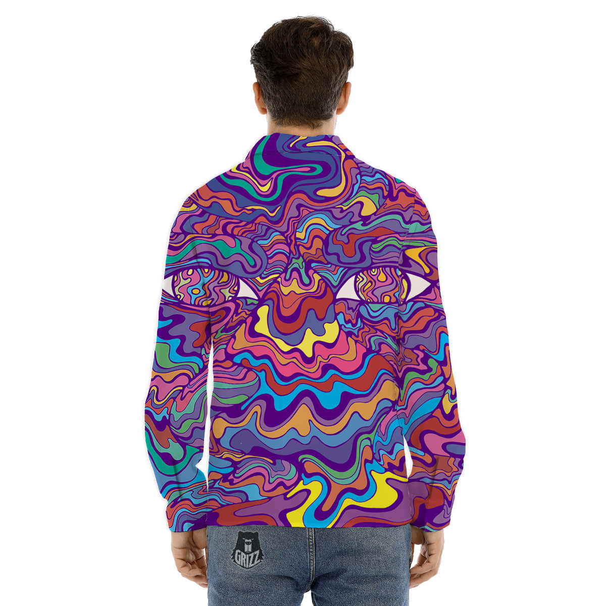 Religious Christian Cross Print Pattern Men's Dress Shirts-grizzshop