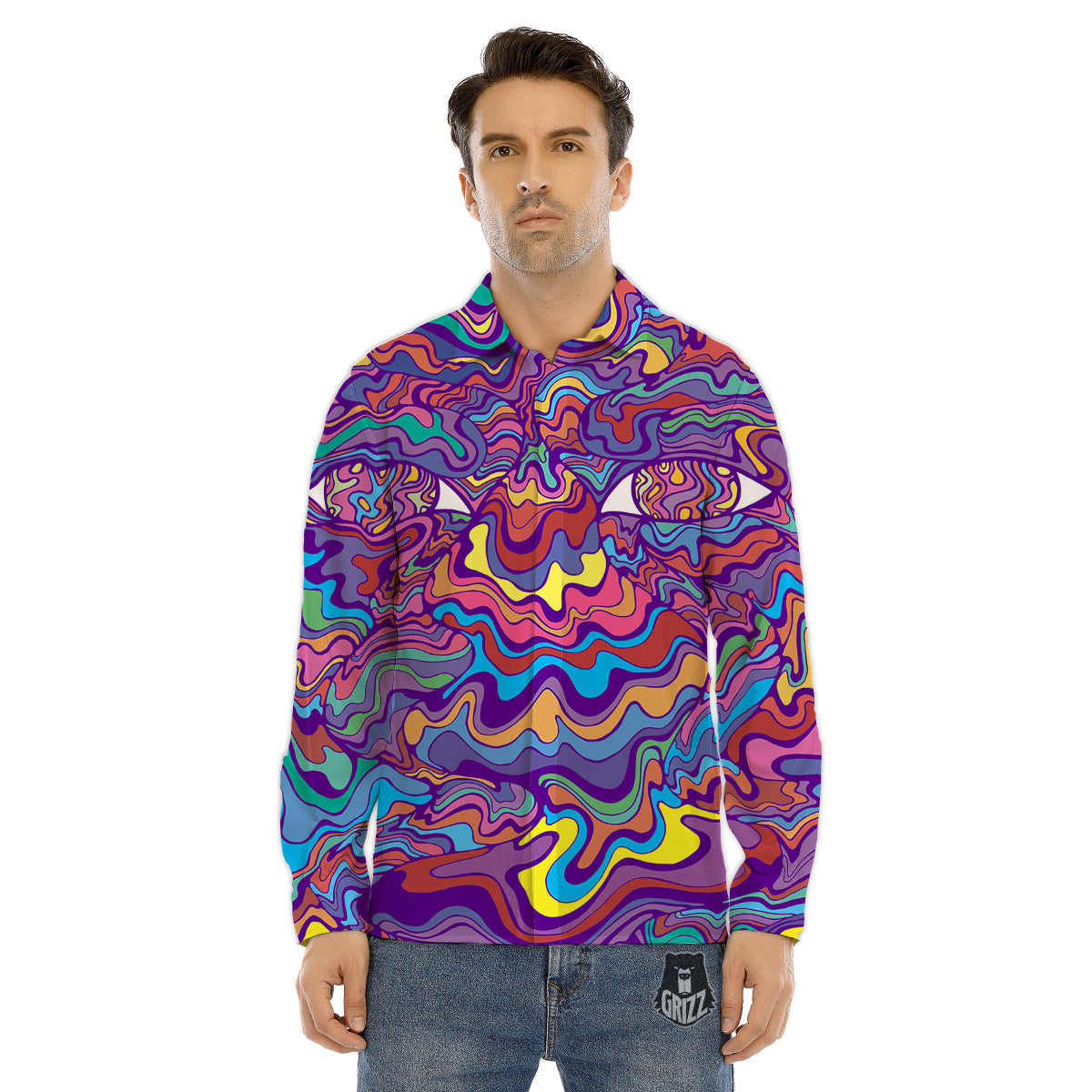 Religious Christian Cross Print Pattern Men's Dress Shirts-grizzshop