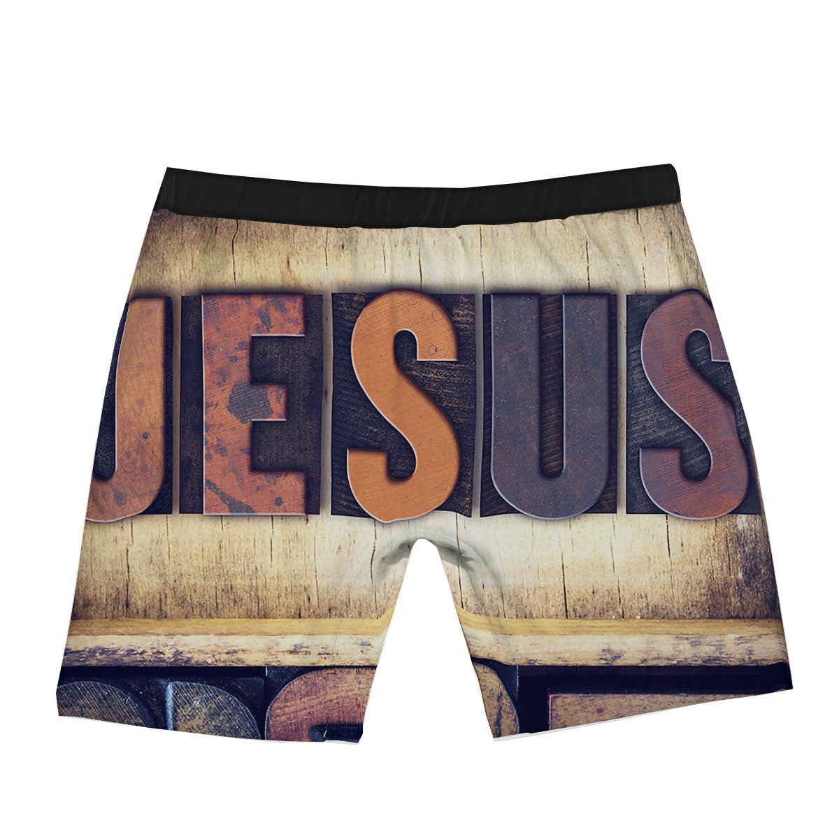 Religious Jesus Words Print Boxer Briefs-grizzshop