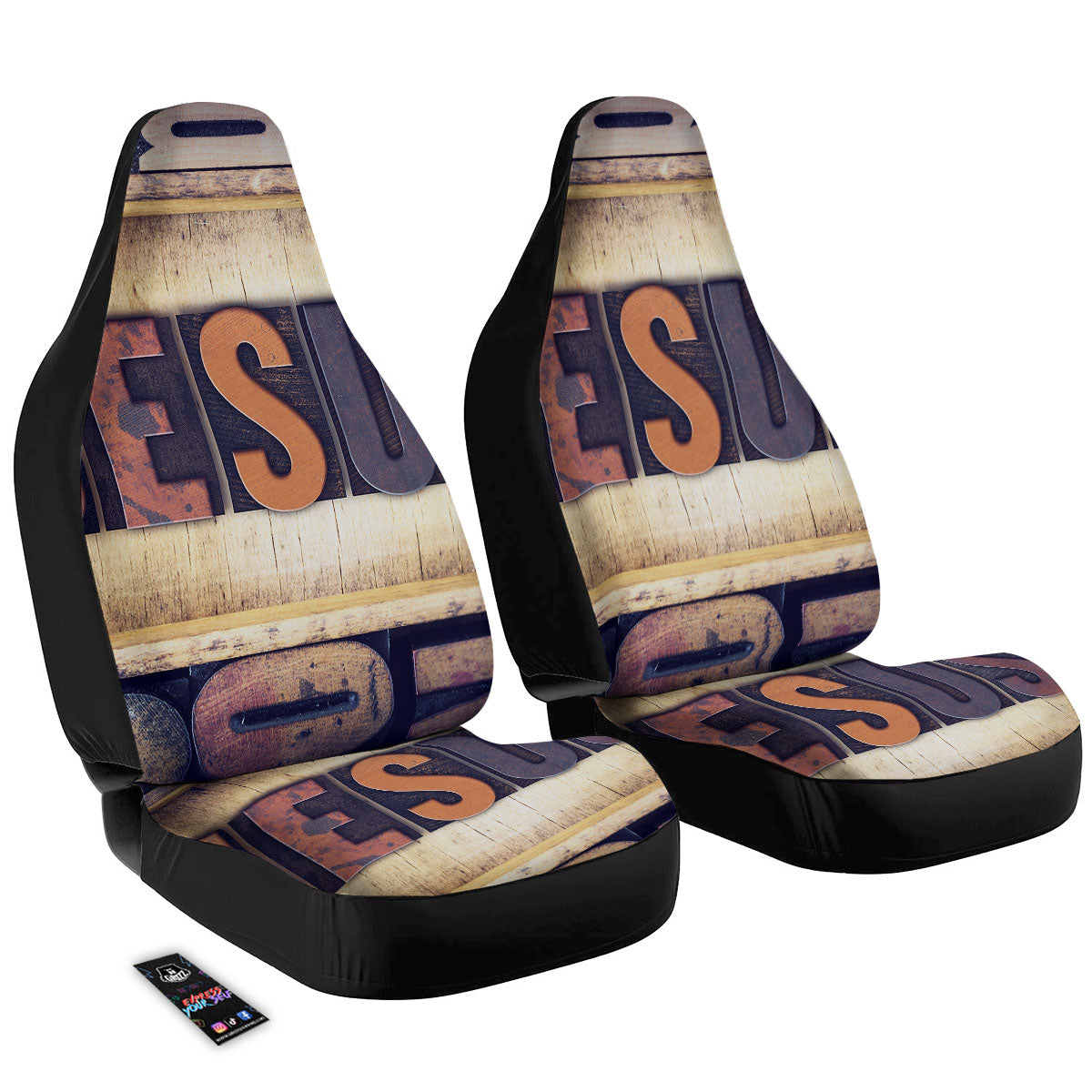 Religious Jesus Words Print Car Seat Covers-grizzshop
