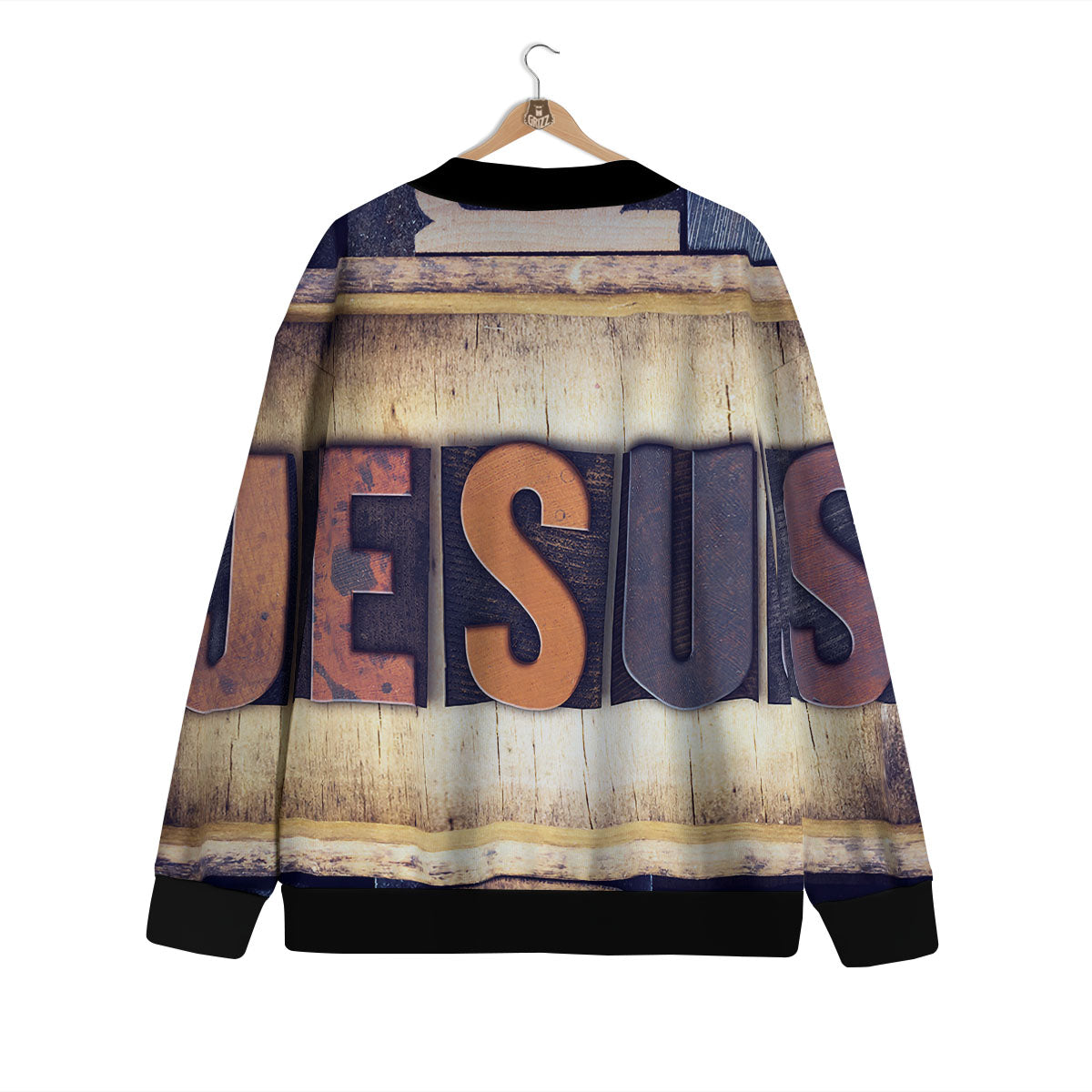 Religious Jesus Words Print Cardigan-grizzshop