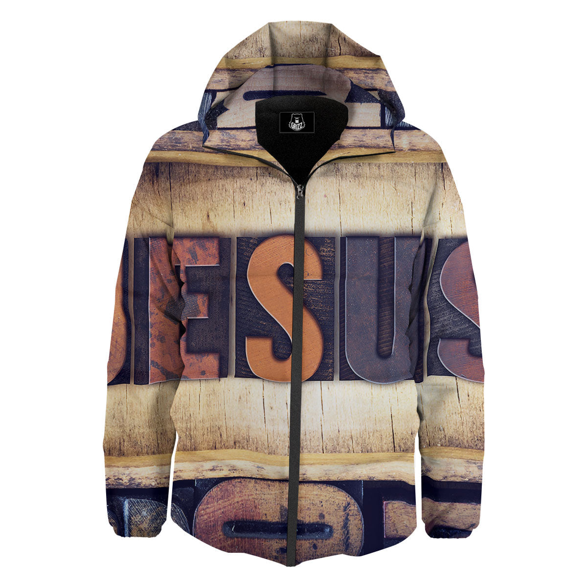 Religious Jesus Words Print Down Jacket-grizzshop