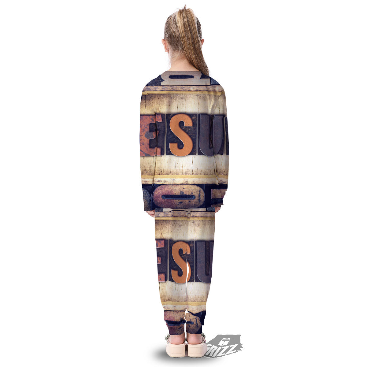 Religious Jesus Words Print Kid's Pajamas-grizzshop