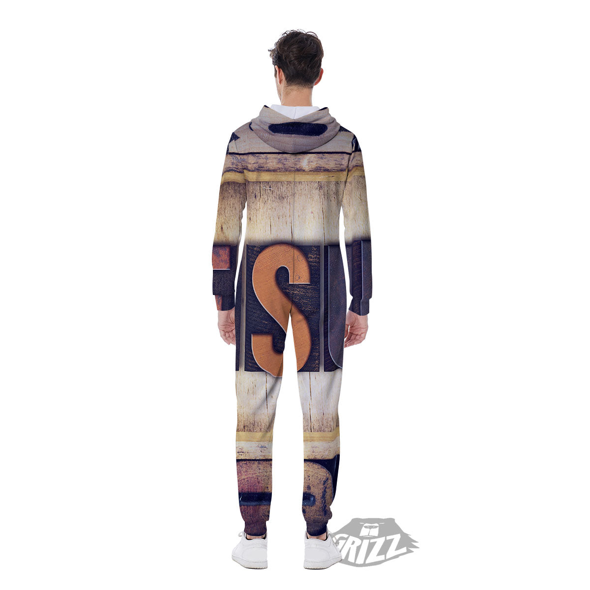 Religious Jesus Words Print Men's Jumpsuit-grizzshop
