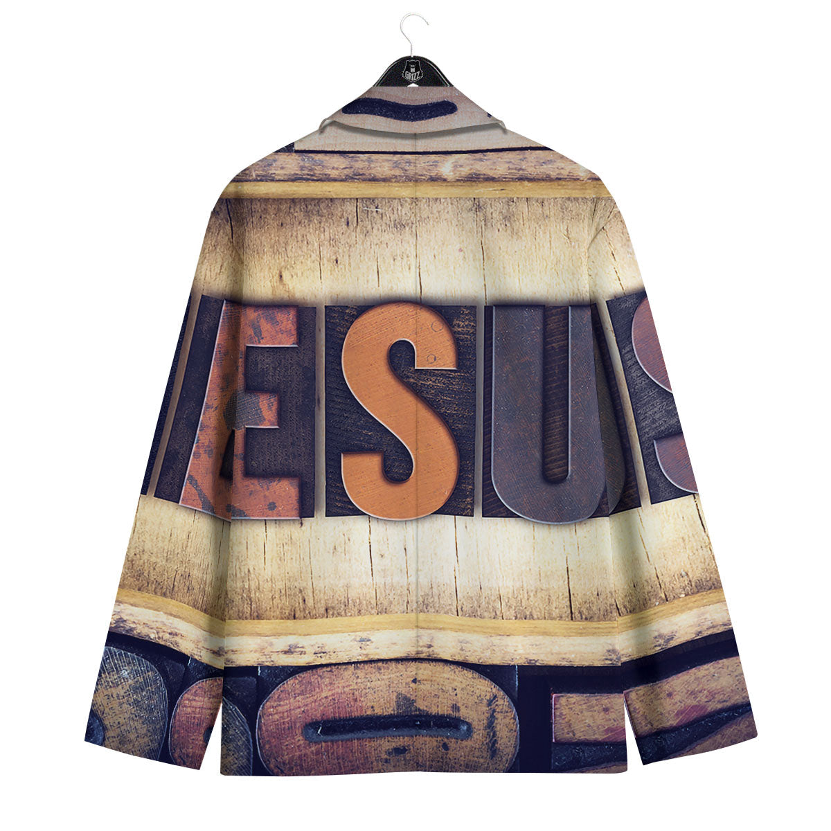 Religious Jesus Words Print Men's Sport Coat-grizzshop
