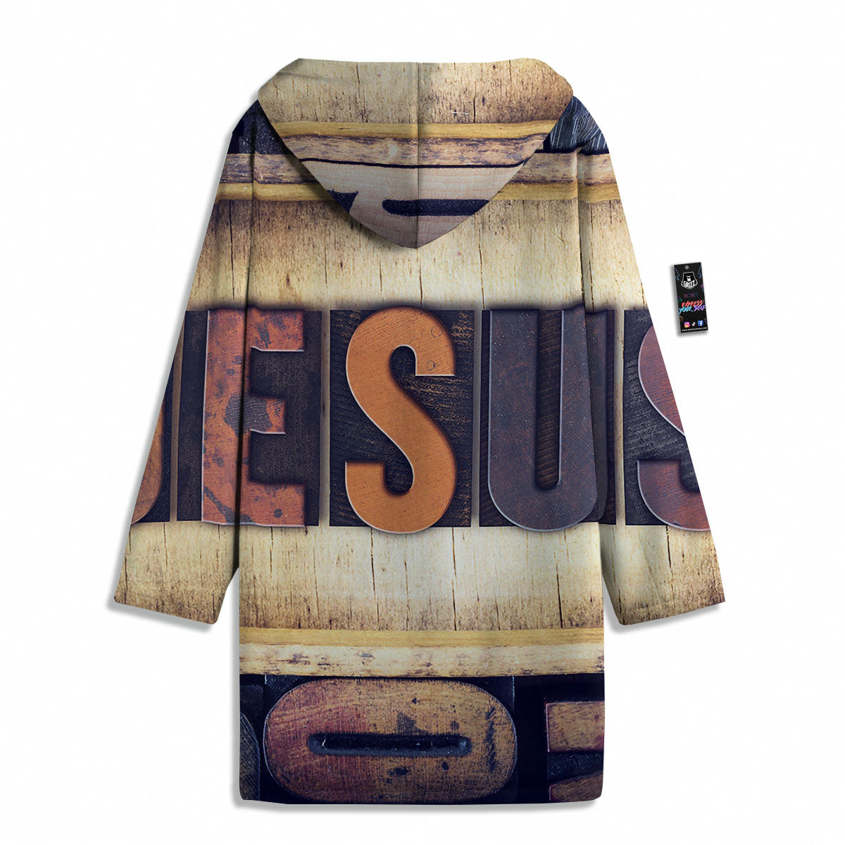 Religious Jesus Words Print Men's Windbreaker Jacket-grizzshop