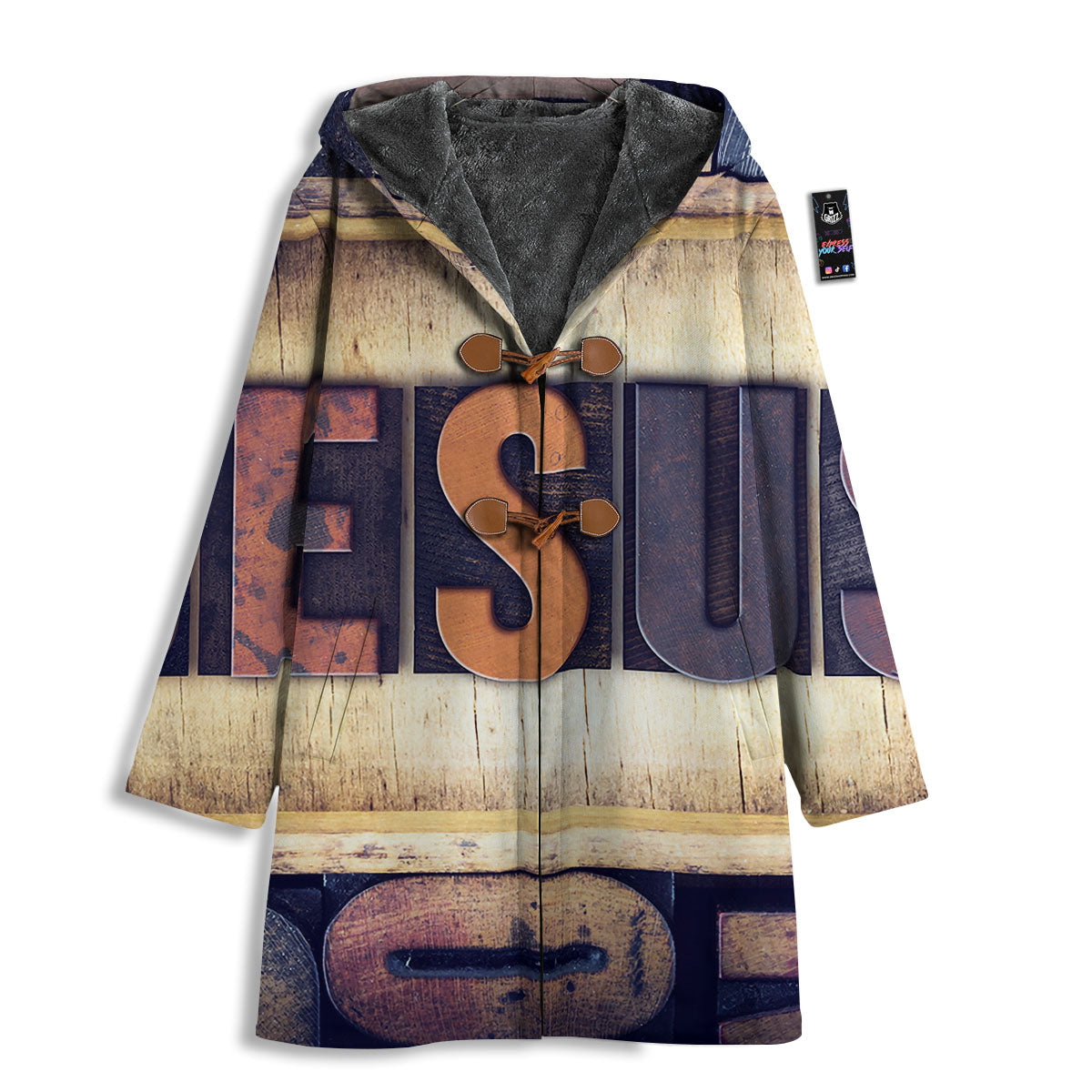Religious Jesus Words Print Men's Windbreaker Jacket-grizzshop