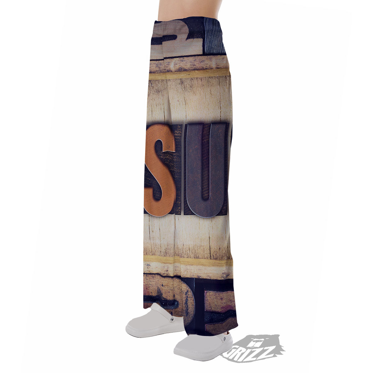 Religious Jesus Words Print Pajama Pants-grizzshop