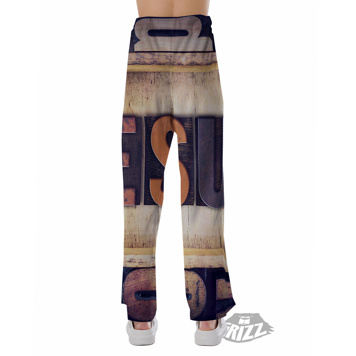 Religious Jesus Words Print Pajama Pants-grizzshop