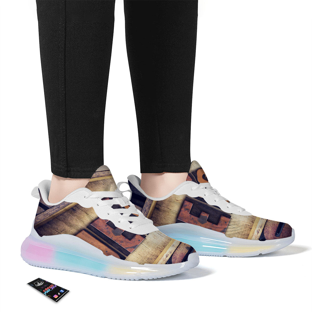 Religious Jesus Words Print Running Sneakers-grizzshop