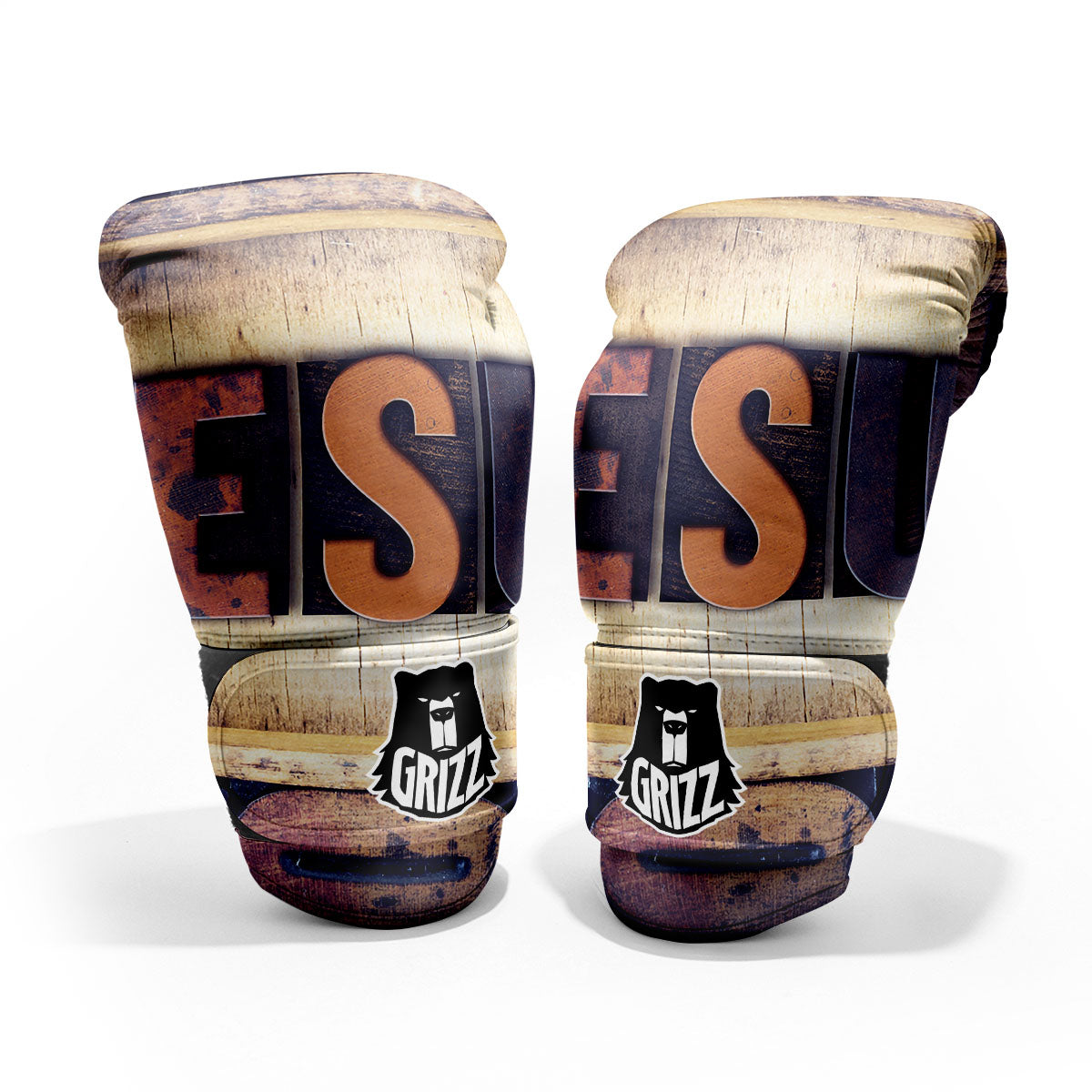 Religious Jesus Words Print Pro Boxing Glove