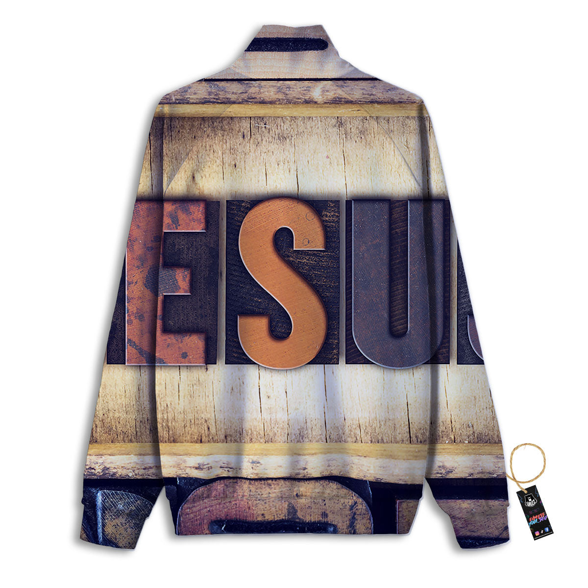 Religious Jesus Words Print Track Jacket-grizzshop