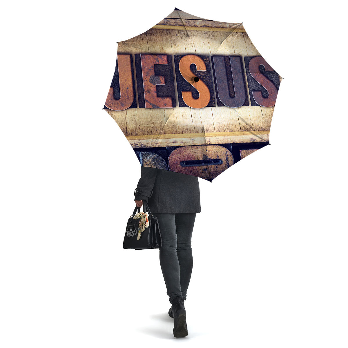 Religious Jesus Words Print Umbrella-grizzshop