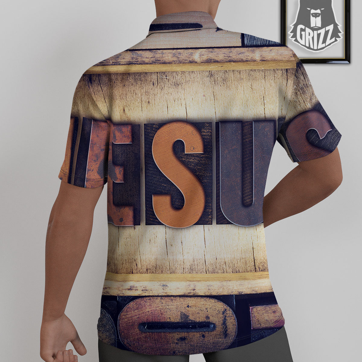 Religious Jesus Words Print Untucked Shirts-grizzshop
