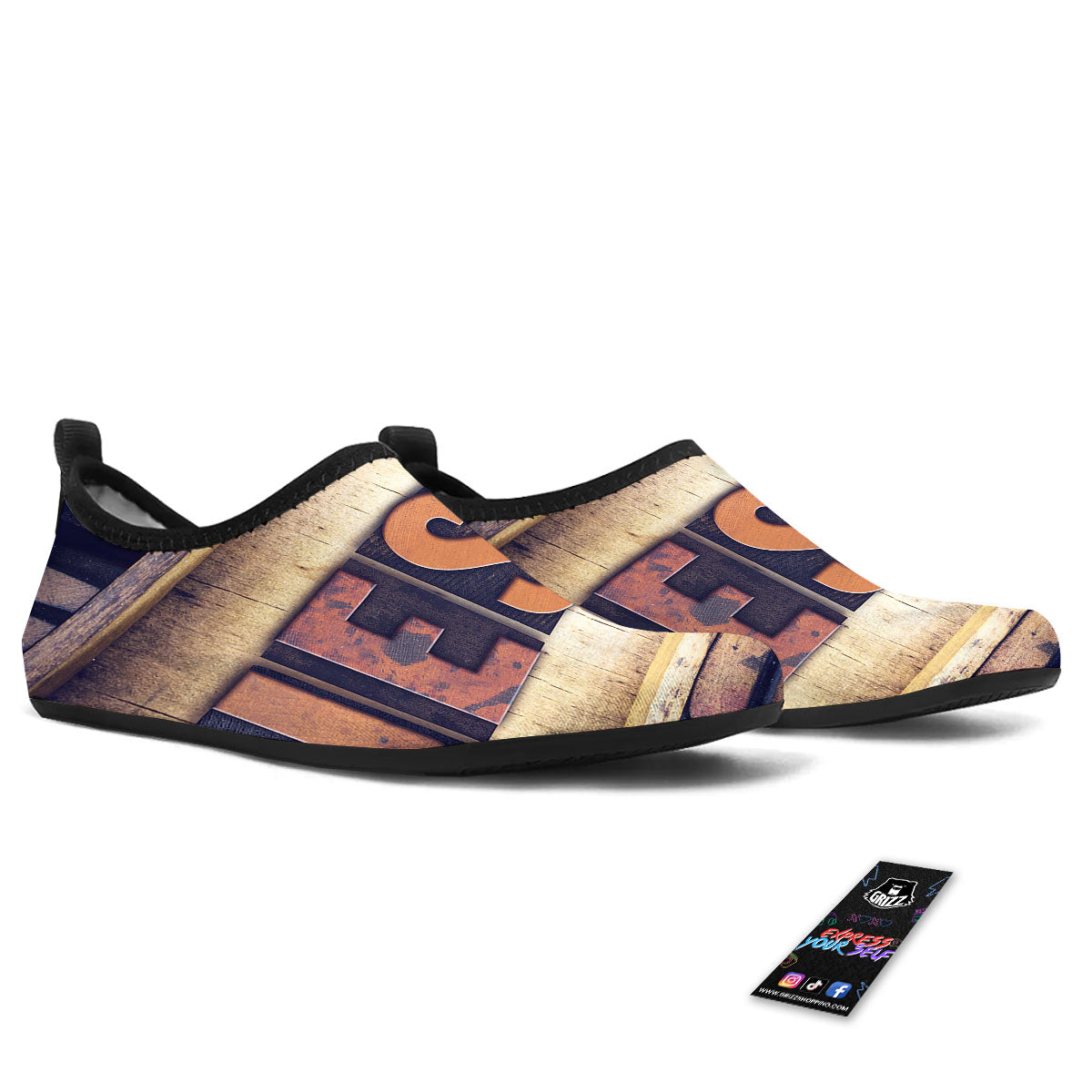 Religious Jesus Words Print Water Shoes-grizzshop