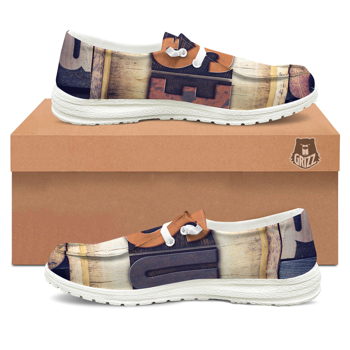 Religious Jesus Words Print White Loafers-grizzshop