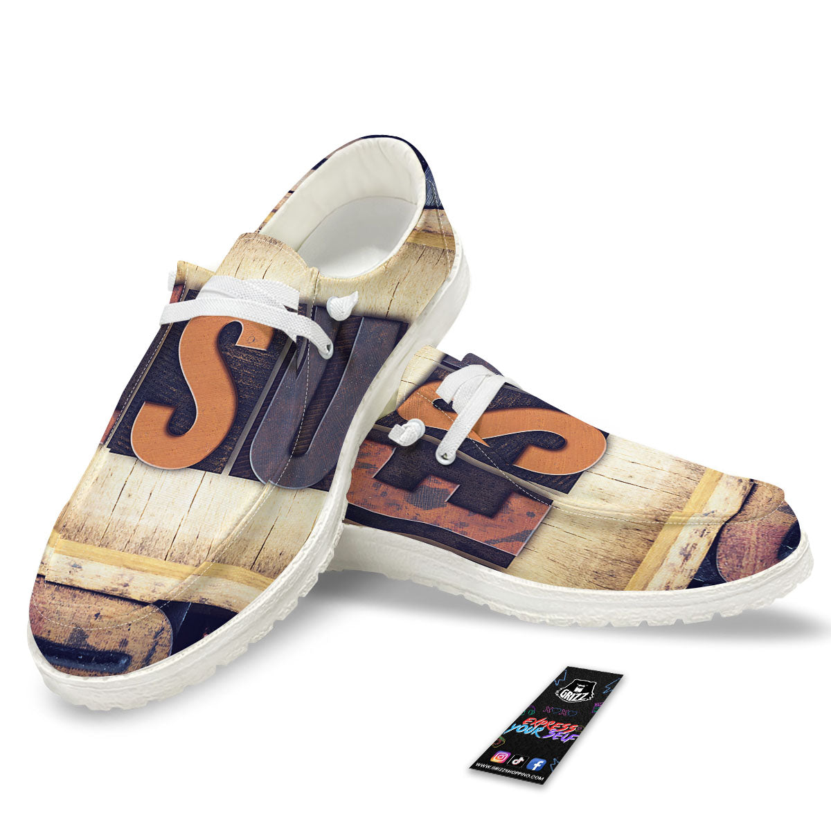 Religious Jesus Words Print White Loafers-grizzshop