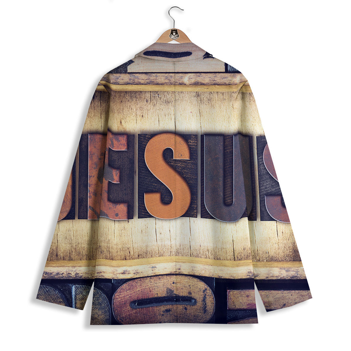 Religious Jesus Words Print Women's Blazer-grizzshop