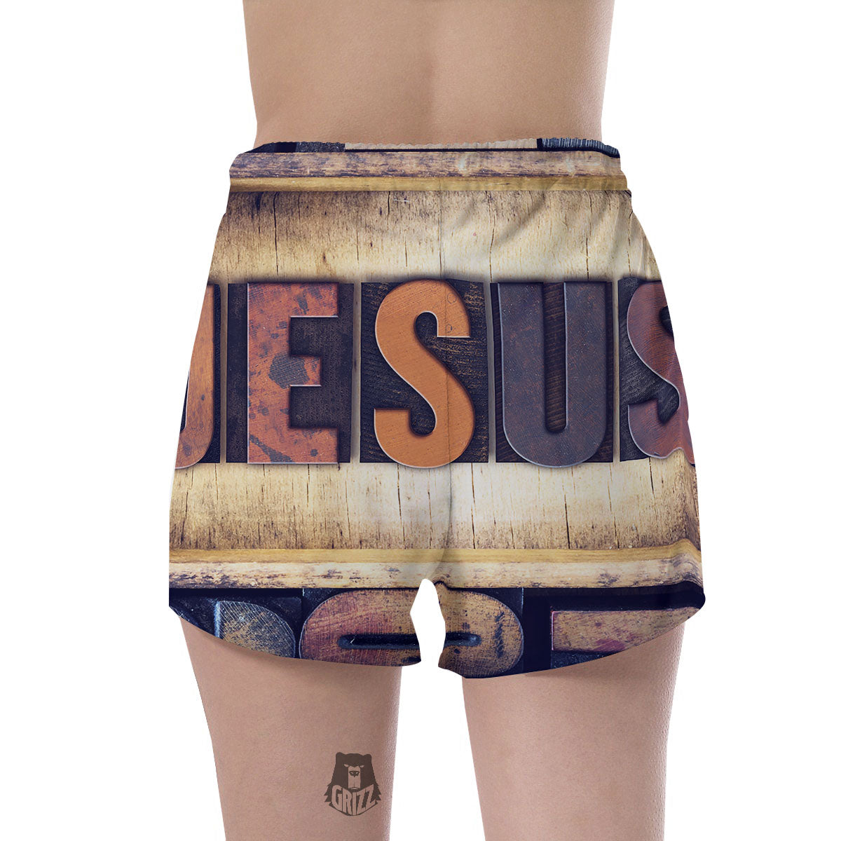 Religious Jesus Words Print Women's Shorts-grizzshop