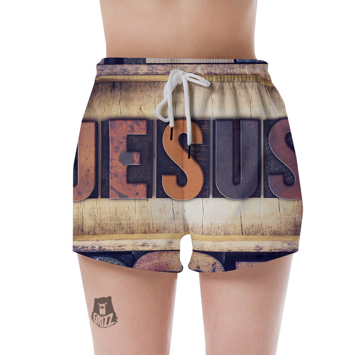 Religious Jesus Words Print Women's Shorts-grizzshop