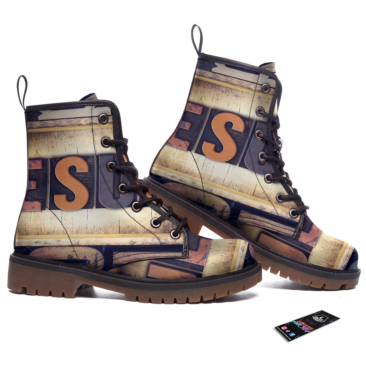 Religious Jesus Words Print Work Boots-grizzshop