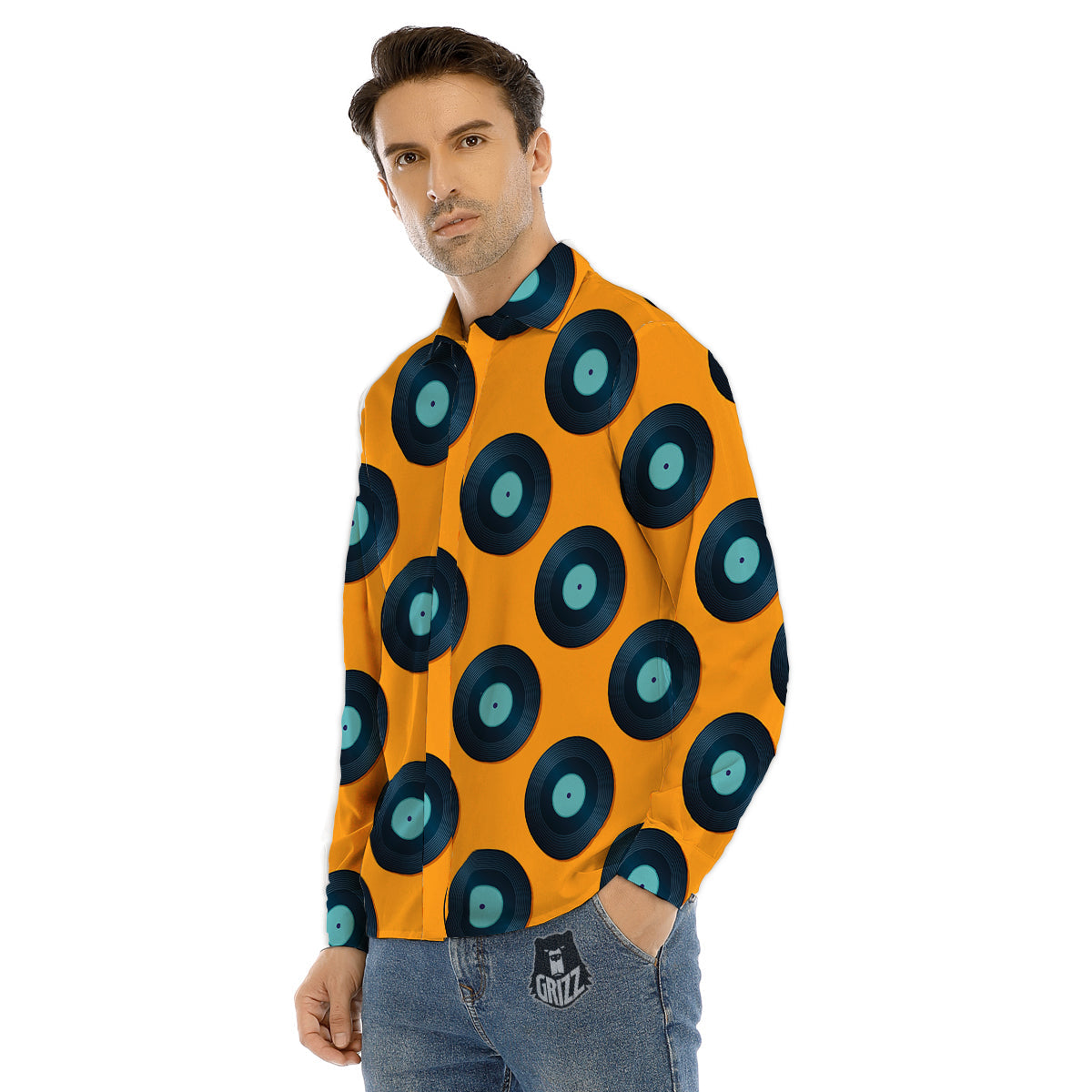 Religious Of God Word Print Men's Dress Shirts-grizzshop