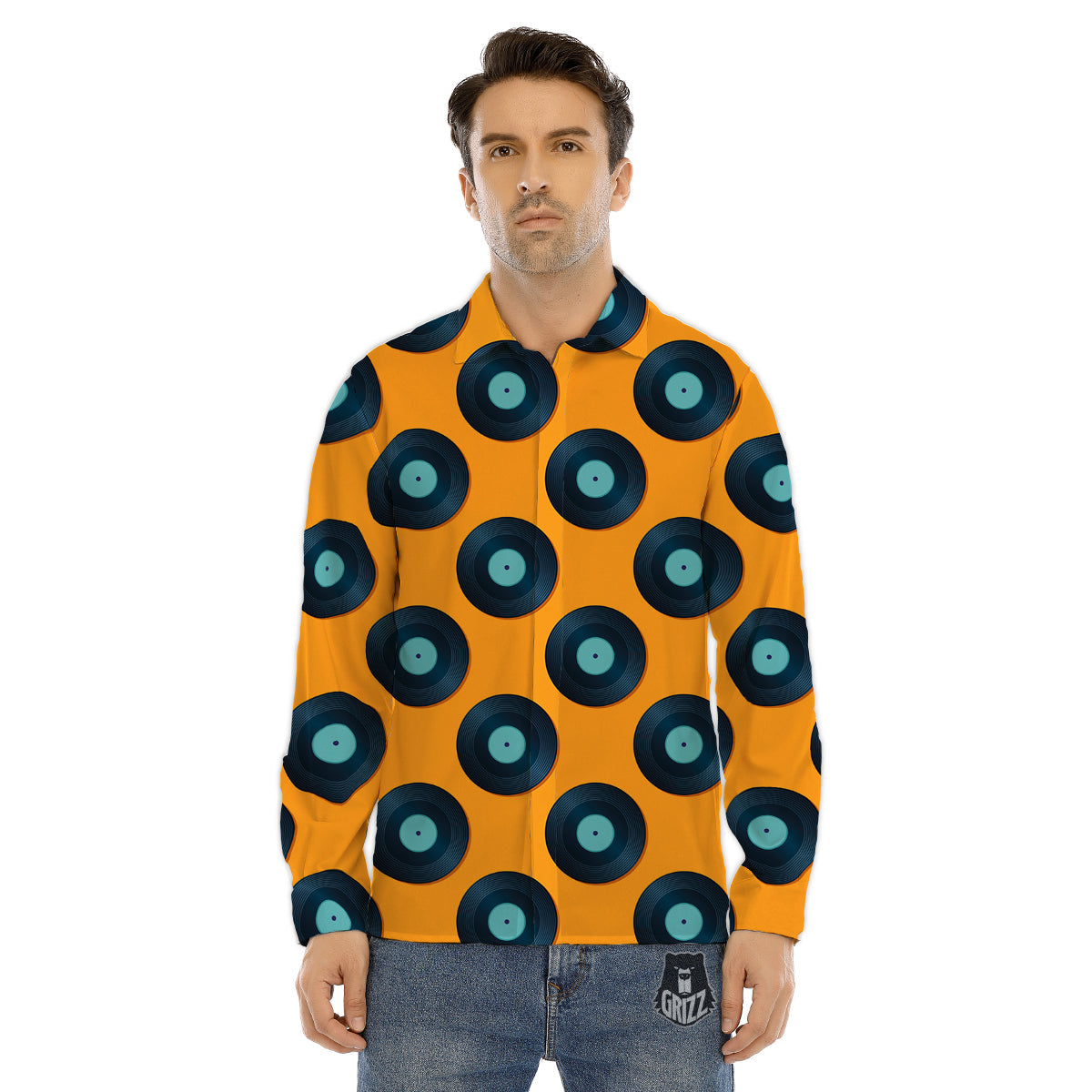 Religious Of God Word Print Men's Dress Shirts-grizzshop