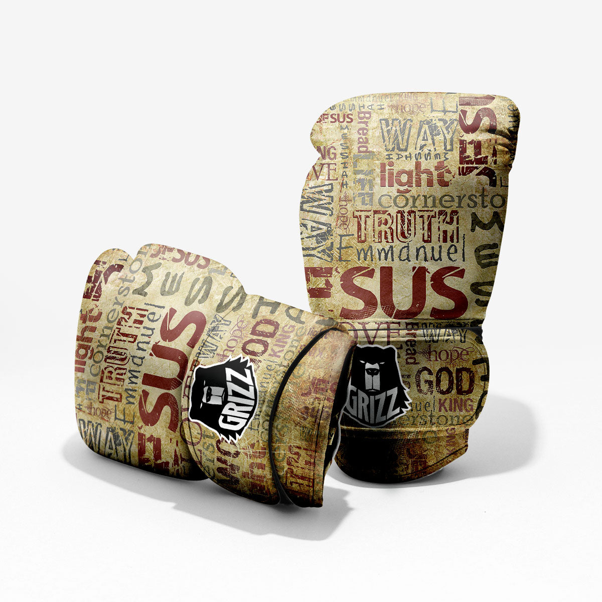 Religious Of God Word Print Pro Boxing Glove