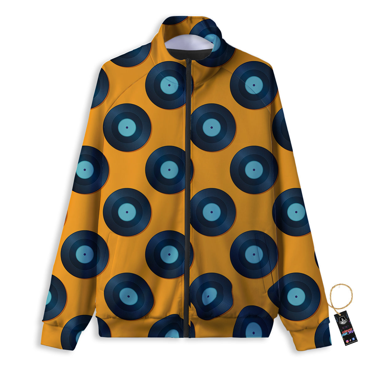 Religious Of God Word Print Track Jacket-grizzshop