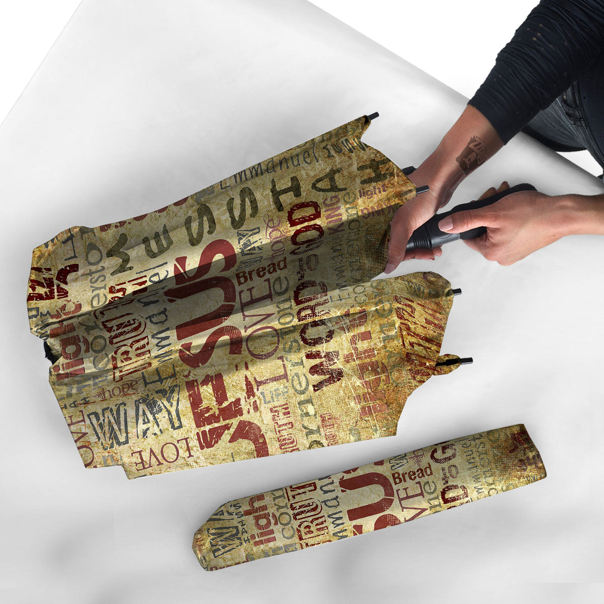 Religious Of God Word Print Umbrella-grizzshop